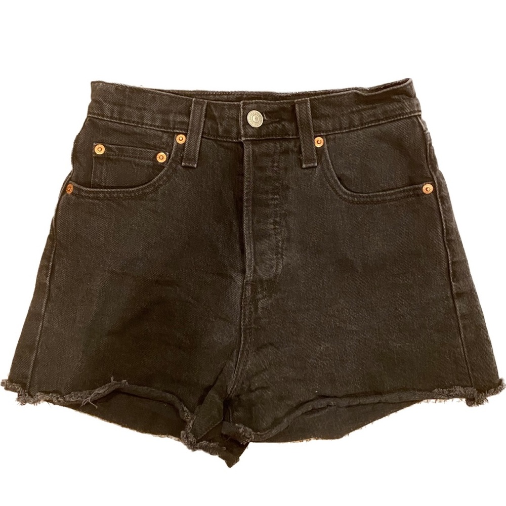 Levi’s Ribcage Shorts - Black Lake
